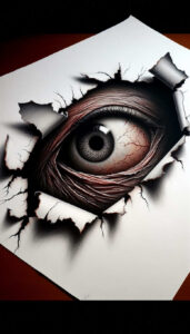 mystical-eye-for-men – tattoo design ideas free ai generated – neotraditional-contoured-forms – for-behind-ear – Gallery: eyes-inkby-ai