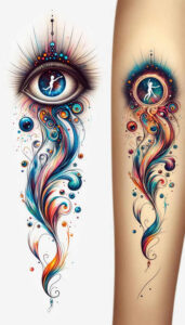 realistic-style-eye – tattoo design ideas free ai generated – neotraditional-bold-outline – for-upper-shoulder – Gallery: eyes-inkby-ai
