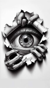shaded-eye – tattoo design ideas free ai generated – neotraditional-strong-outlines – for-triceps – Gallery: eyes-inkby-ai
