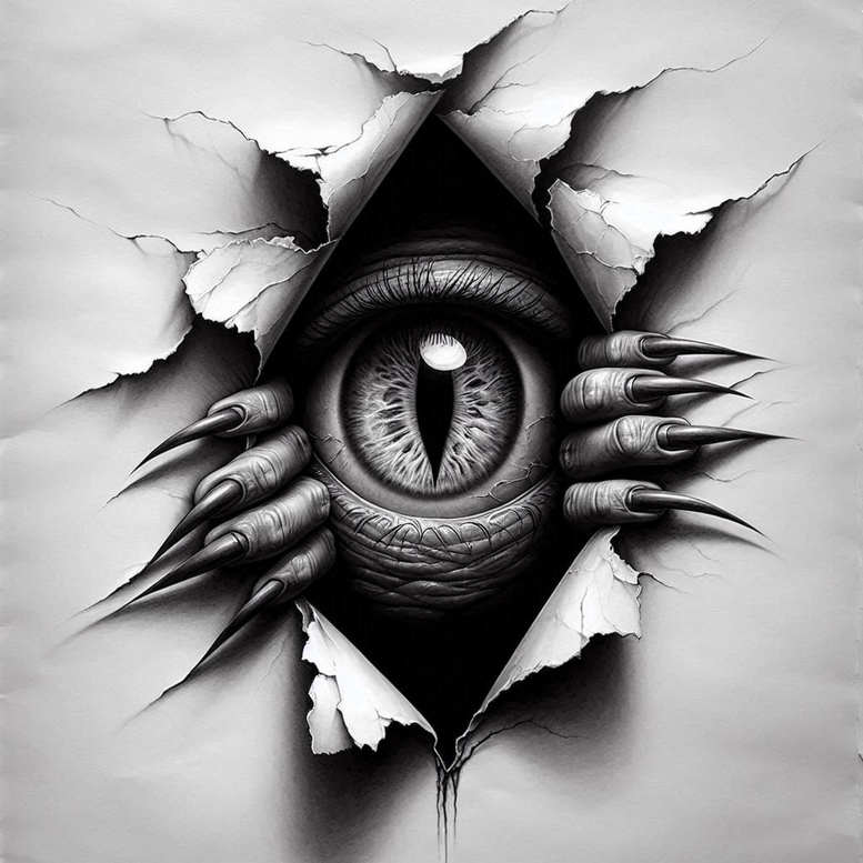 symbolic-eye – tattoo design ideas free ai generated – realism-dimensional-ink – for-toe – Gallery: eyes-inkby-ai