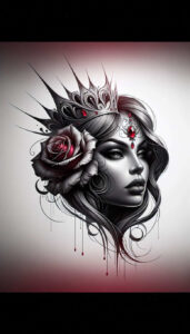 3d-face – tattoo design ideas free ai generated – neotraditional-refined-lines – for-outer-arm – Gallery: faces-inkby-ai