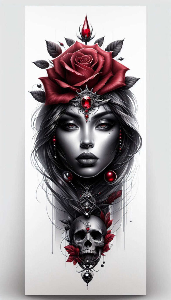 abstract-face – tattoo design ideas free ai generated – surrealism-fragmentation – for-wrist-side – Gallery: faces-inkby-ai