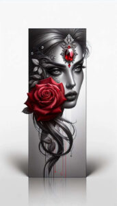 colored-face – tattoo design ideas free ai generated – realism-light-play – for-hip – Gallery: faces-inkby-ai