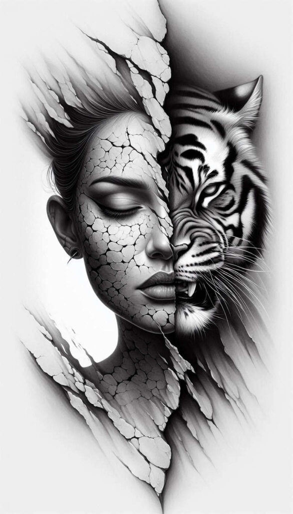 detailed-face – tattoo design ideas free ai generated – realism-sharp-focus – for-heel – Gallery: faces-inkby-ai