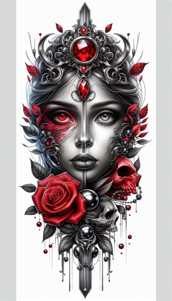 detailed-visage-for-men – tattoo design ideas free ai generated – realism-photo-accuracy – for-arm – Gallery: faces-inkby-ai
