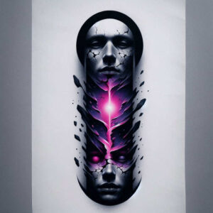 detailed-visage – tattoo design ideas free ai generated – realism-shadow-realism – for-temple – Gallery: faces-inkby-ai