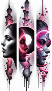 expressive-visage – tattoo design ideas free ai generated – neotraditional-bold-motifs – for-shin – Gallery: faces-inkby-ai