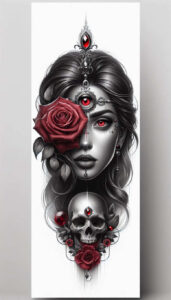 expressive-visage – tattoo design ideas free ai generated – realism-photo-ink – for-elbow – Gallery: faces-inkby-ai