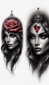 face-and-mouth – tattoo design ideas free ai generated – realism-natural-finish – for-inner-arm – Gallery: faces-inkby-ai