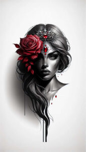 face – tattoo design ideas free ai generated – realism-realistic-texture – for-nape – Gallery: faces-inkby-ai