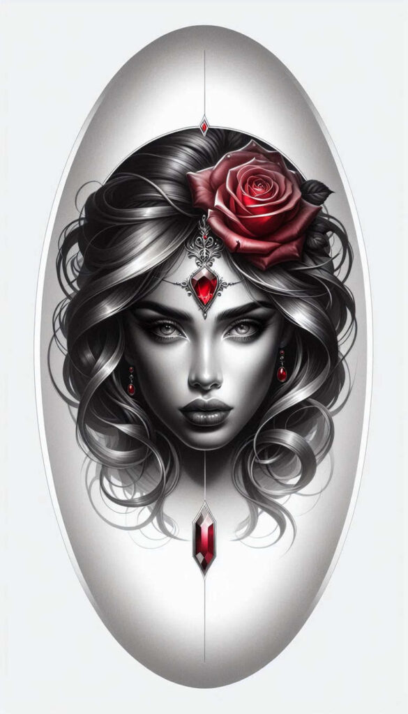 face – tattoo design ideas free ai generated – surrealism-displaced-objects – for-foot – Gallery: faces-inkby-ai