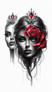 face-with-eyes – tattoo design ideas free ai generated – realism-perfect-proportions – for-palm – Gallery: faces-inkby-ai