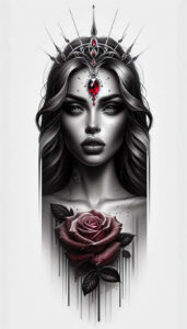 face-with-halo – tattoo design ideas free ai generated – surrealism-bizarre – for-fingers – Gallery: faces-inkby-ai