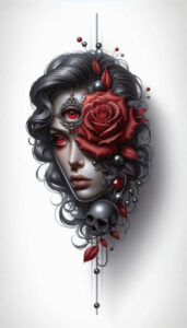 face-with-light-effects – tattoo design ideas free ai generated – realism-realistic-dimension – for-hip – Gallery: faces-inkby-ai