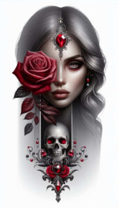 face-with-light-effects – tattoo design ideas free ai generated – surrealism-unreal – for-hip – Gallery: faces-inkby-ai