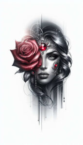 face-with-lips – tattoo design ideas free ai generated – realism-crisp-detail – for-hand – Gallery: faces-inkby-ai