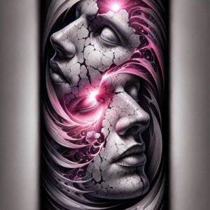 face-with-nose – tattoo design ideas free ai generated – neotraditional-layered-fill – for-temple – Gallery: faces-inkby-ai