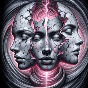 female-face – tattoo design ideas free ai generated – surrealism-fluid-forms – for-shoulder – Gallery: faces-inkby-ai