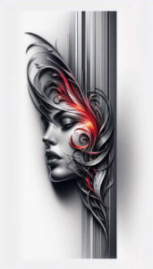 floral-face – tattoo design ideas free ai generated – surrealism-morphic-transformation – for-shoulder – Gallery: faces-inkby-ai