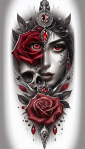 male-face – tattoo design ideas free ai generated – neotraditional-color-saturation – for-arm – Gallery: faces-inkby-ai