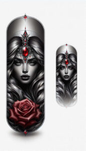 mimicking-face – tattoo design ideas free ai generated – surrealism-phantasmagoria – for-elbow – Gallery: faces-inkby-ai