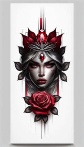 minimalist-face – tattoo design ideas free ai generated – realism-true-skin – for-ribs – Gallery: faces-inkby-ai