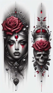 moving-face – tattoo design ideas free ai generated – realism-clean-background – for-shin – Gallery: faces-inkby-ai