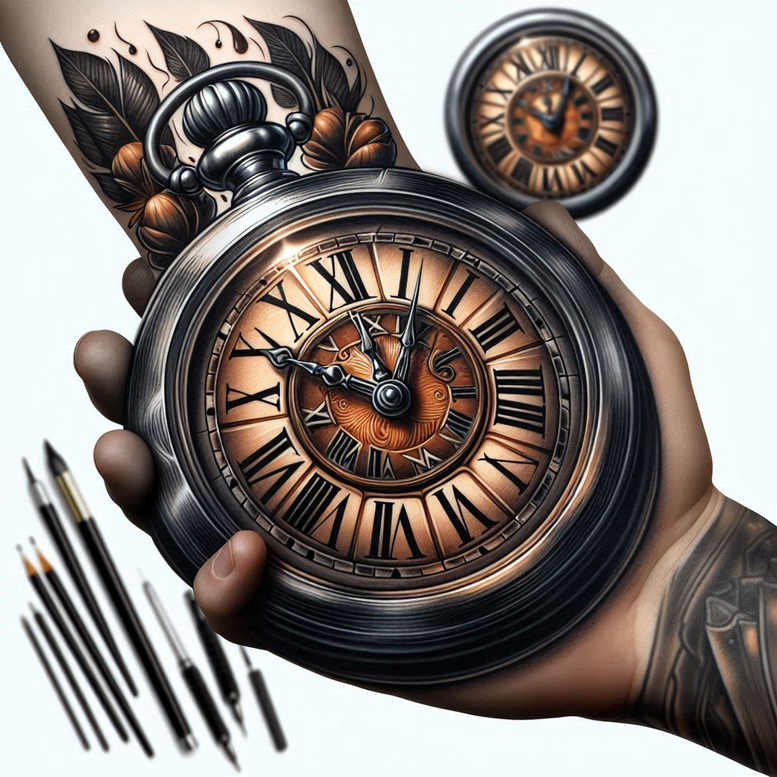 profile-face – tattoo design ideas free ai generated – realism-highlight-detail – for-elbow – Gallery: faces-inkby-ai