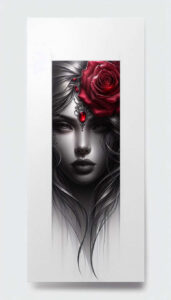 shaded-face – tattoo design ideas free ai generated – realism-glass-effect – for-upper-arm – Gallery: faces-inkby-ai