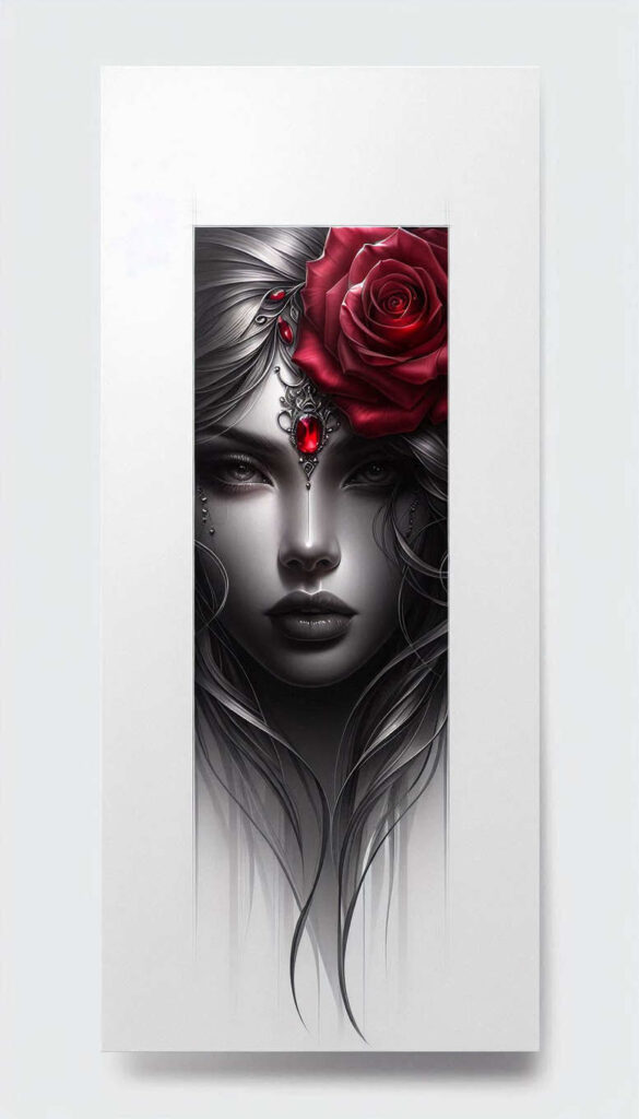 shaded-face – tattoo design ideas free ai generated – realism-glass-effect – for-upper-arm – Gallery: faces-inkby-ai