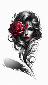 shadow-face – tattoo design ideas free ai generated – realism-hyper-detail – for-chest – Gallery: faces-inkby-ai