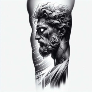 shadow-face – tattoo design ideas free ai generated – realism-reflective-light – for-side – Gallery: faces-inkby-ai