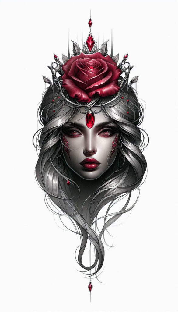 surreal-face – tattoo design ideas free ai generated – surrealism-phantom – for-forearm – Gallery: faces-inkby-ai