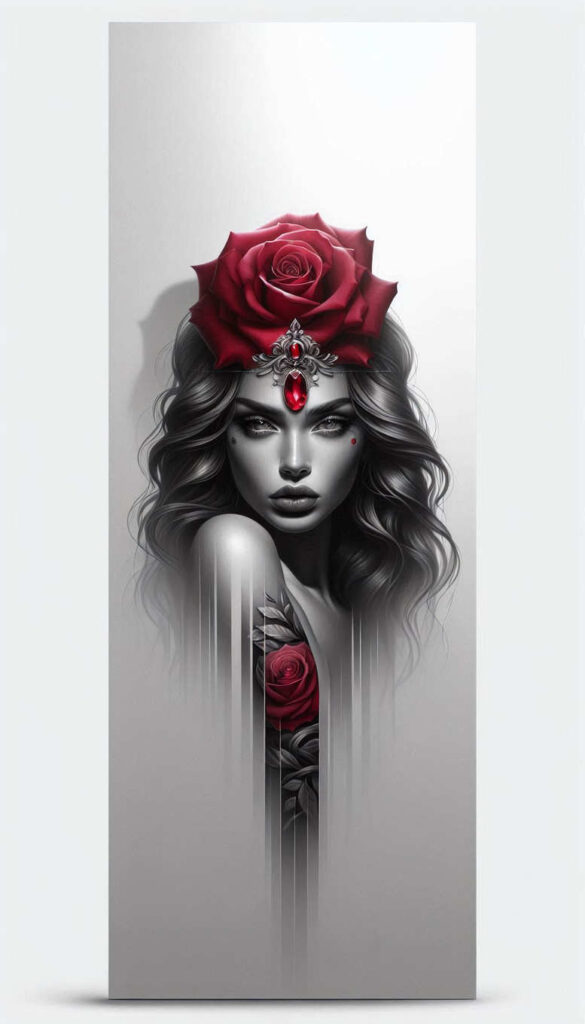 faces tattoo design ideas enigmatic aura soft shading shows resilience