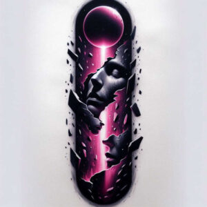 faces tattoo design ideas luminous wrinkles for wrist side