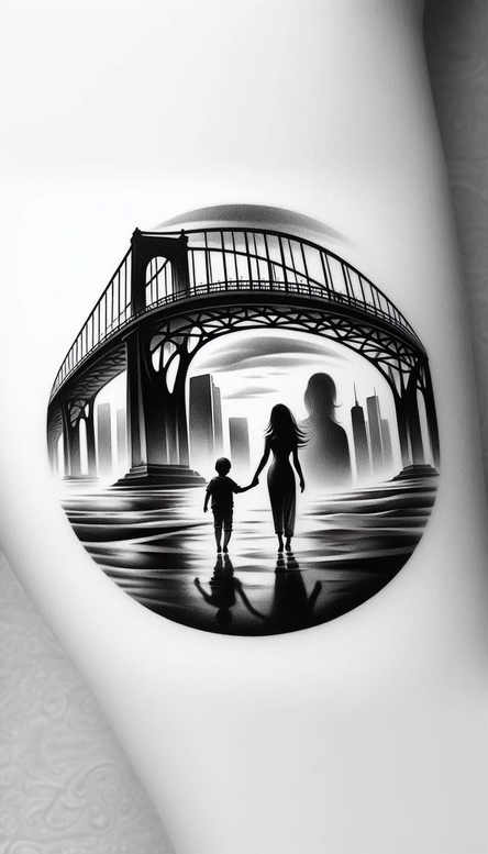 home-symbol-tattoo – tattoo design ideas free ai generated – pinprick – for-shin – Gallery: family-inkby-ai