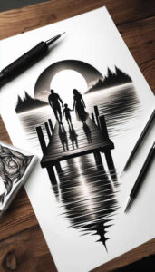 parents-tattoo – tattoo design ideas free ai generated – compact – for-full-back – Gallery: family-inkby-ai