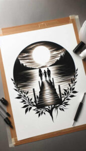 family tattoo design ideas clean stroke love and loyalty for behind ear