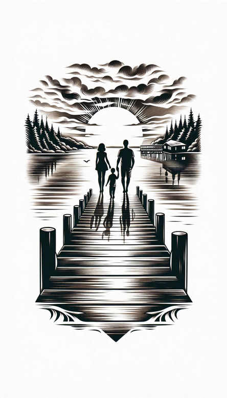 family tattoo design ideas nonintrusive protective for temple