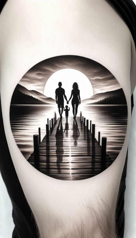 family tattoo design ideas elegant shared history symbol of determination