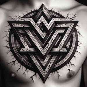 geometric tattoo design ideas geometric pattern cosmic order shows courage