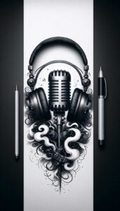 music tattoo design ideas hyperrealistic few strokes shows strength