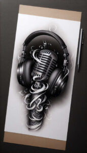 music tattoo design ideas expressive lines mini geometry for collarbone