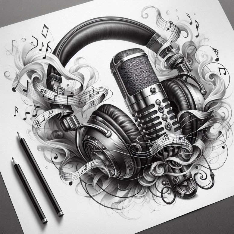 music tattoo design ideas detailed linework minimalist script resilience and power