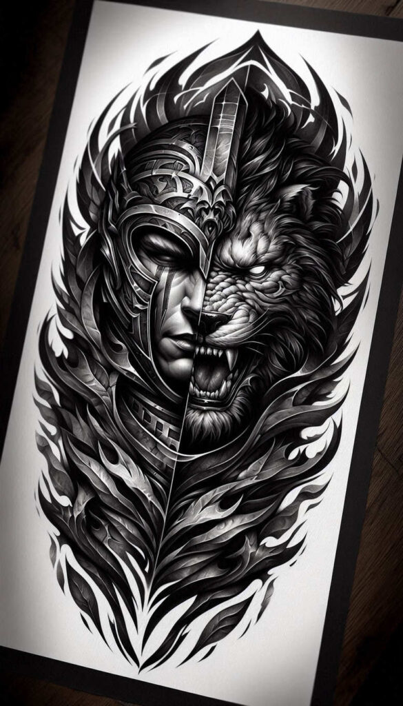 animals – tattoo design ideas free ai generated – neotraditional-modern-classic – for-toe – Gallery: news-inkby-ai