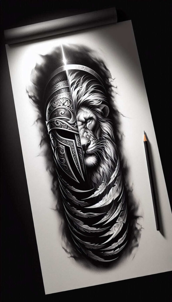 animals-life-symbol – tattoo design ideas free ai generated – realism-full-detail – for-neck – Gallery: news-inkby-ai