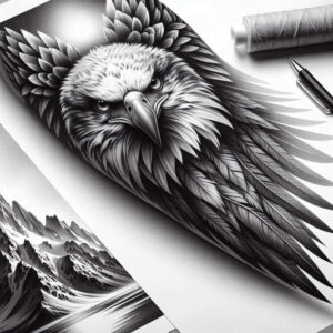 animals-protection-symbol – tattoo design ideas free ai generated – neotraditional-accent-shading – for-ankle – Gallery: news-inkby-ai
