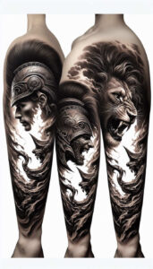 animals-with-contour – tattoo design ideas free ai generated – realism-subtle-gradients – for-collarbone – Gallery: news-inkby-ai