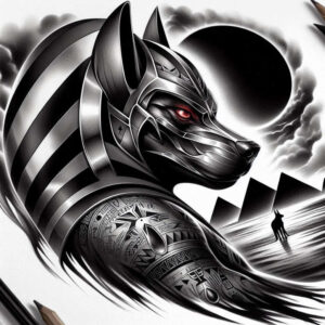 animals-with-energy – tattoo design ideas free ai generated – realism-realistic-movement – for-temple – Gallery: news-inkby-ai