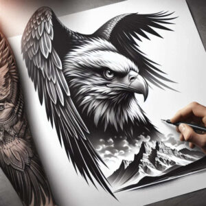 animals-with-flowers – tattoo design ideas free ai generated – neotraditional-enhanced-shading – for-heel – Gallery: news-inkby-ai